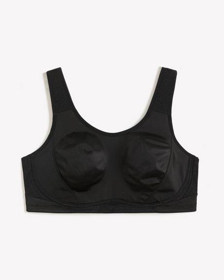 Black Low-Support Wireless Sports Bra - Active Zone