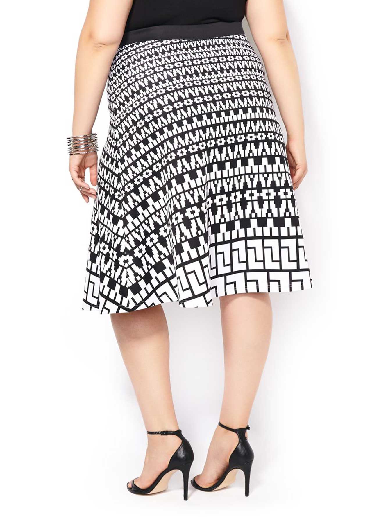 Printed Scuba Skirt Penningtons