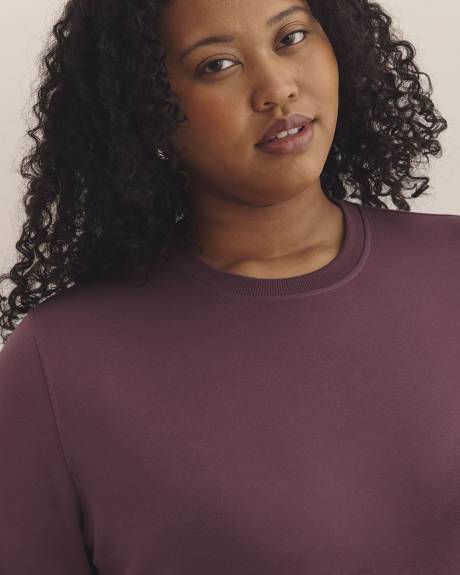 Boyfriend-Fit Crewneck Sweatshirt - PENN. Essentials