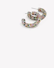 Multicoloured Statement Hoop Earrings - Addition Elle