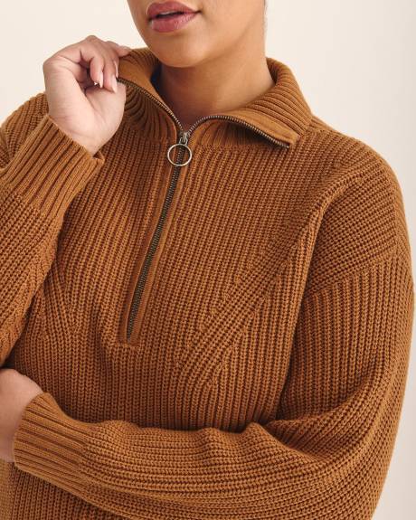 Half-Zip Knit Sweater