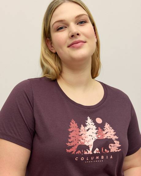 T-shirt à manches courtes avec imprimé de la forêt - Columbia