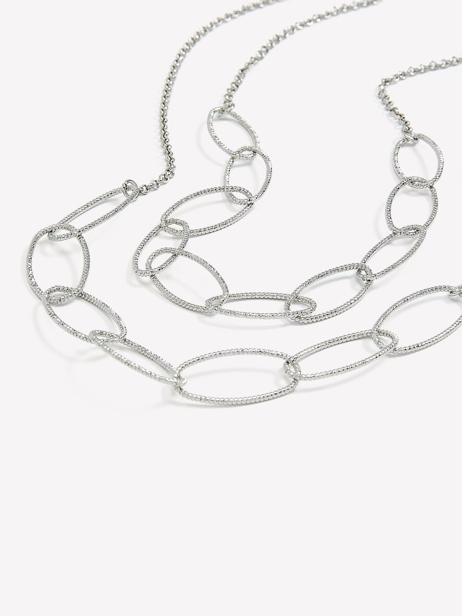 Two-Row Oval-Link Short Necklace