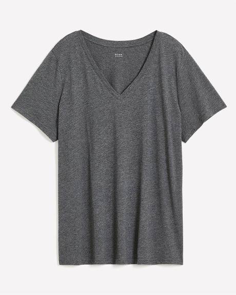 Boyfriend-Fit Short-Sleeve Tee - PENN. Essentials