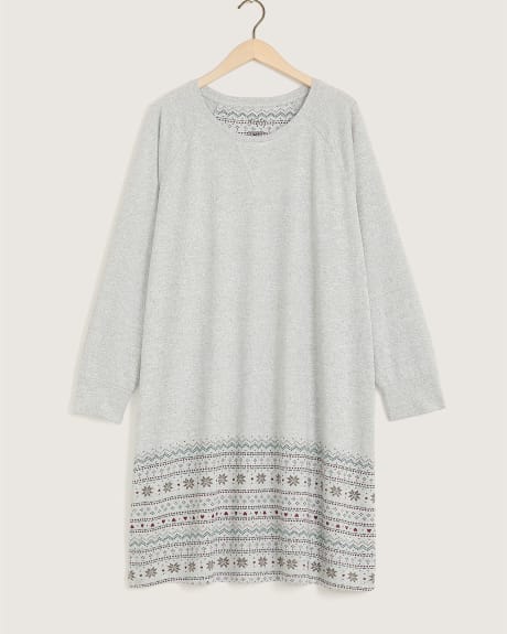 Short Sleepshirt with Border Print - ti Voglio