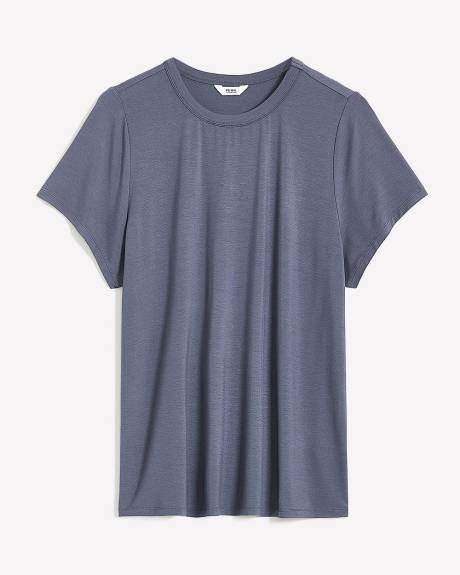 Crewneck Cap-Sleeve Baby Tee