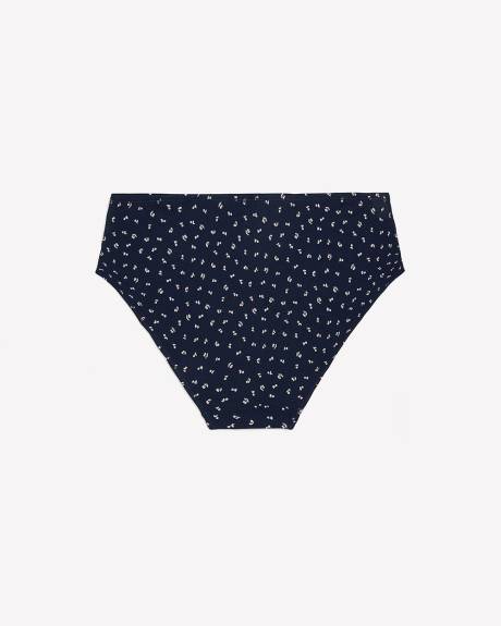 High-Cut Cotton Brief with Cherry Print - ti Voglio