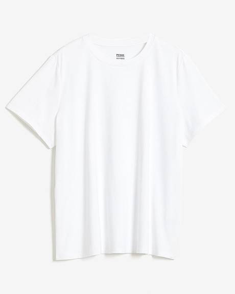White Boyfriend-Fit T-Shirt - PENN. Essentials