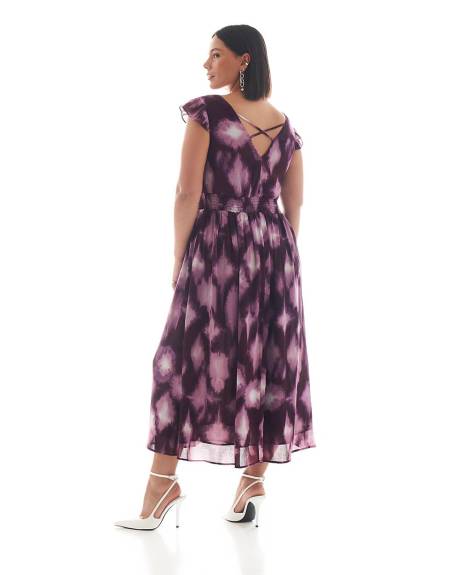 Fit and Flare Maxi Dress - Addition Elle