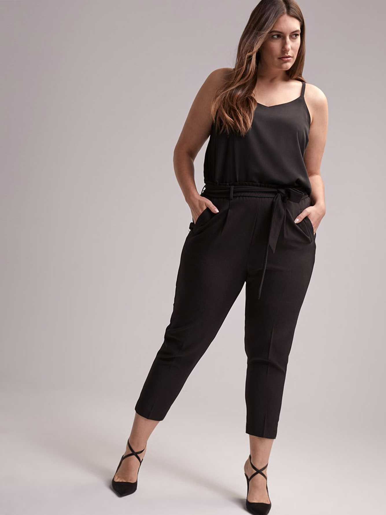 Solid Paperbag Crepe Pant - In Every Story | Penningtons