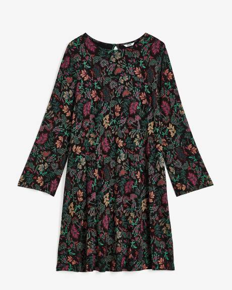 Responsible, Knit Dress with Long Bell Sleeves