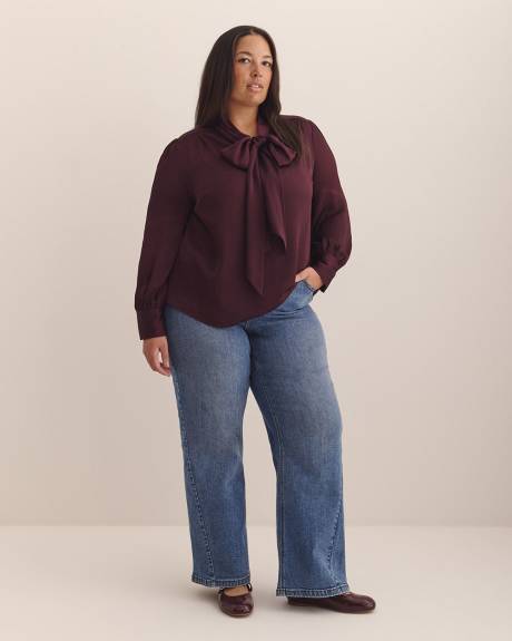 Feminine Scarf Blouse - Addition Elle