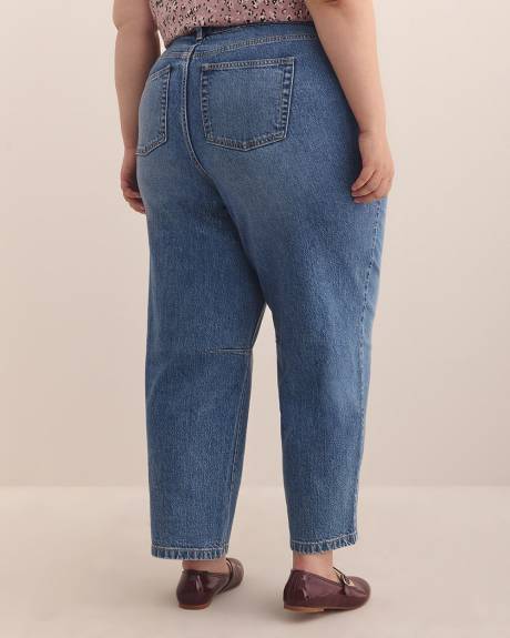 High-Rise Barrel-Leg Jeans - d/C JEANS