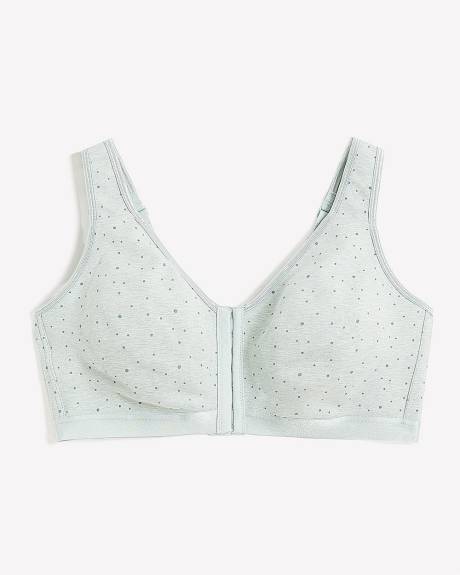 Front-Closure Dotted Cotton Bra - ti Voglio
