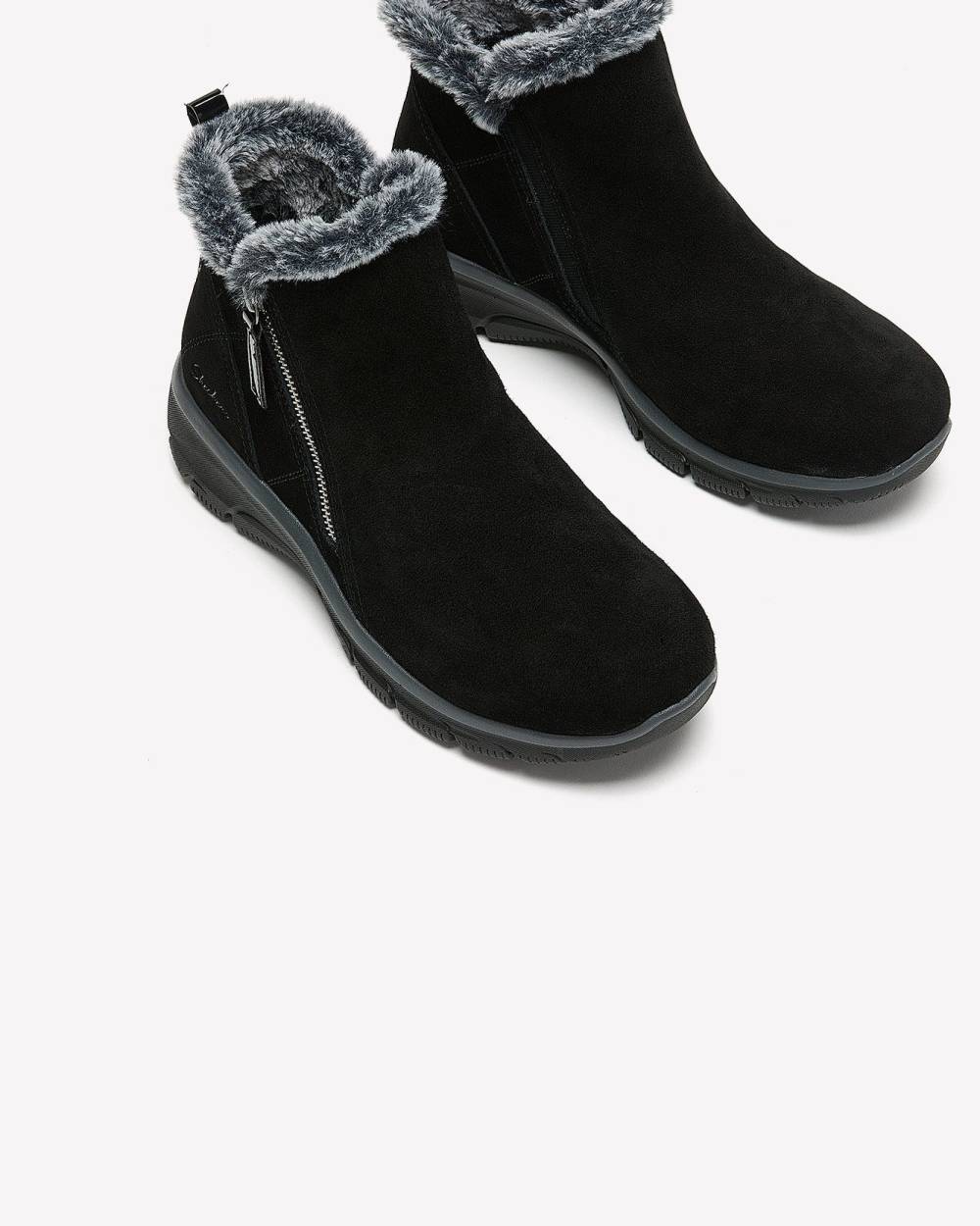 Skechers zip up boots hotsell
