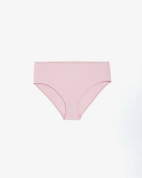 Culotte échancrée côtelée à deux tons - ti Voglio