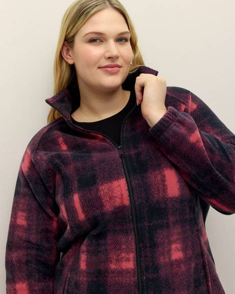 Plaid Fleece Full-Zip Jacket - Columbia