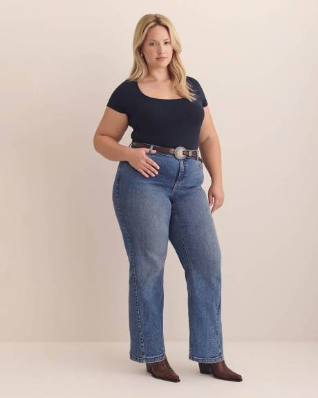 Rounded-Neck Baby Tee - Addition Elle - PENN. Essentials