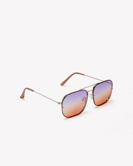 Coloured Lense Square Sunglasses