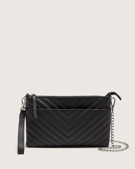 Chevron Quilted Dressy Clutch