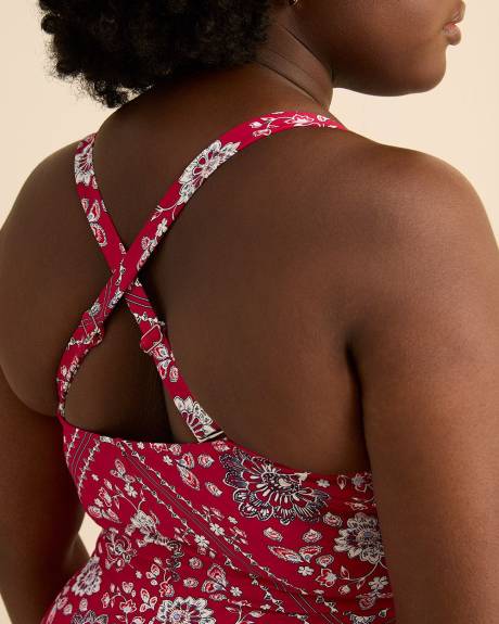 Maillot de bain une-pi&egrave;ce &agrave; devant crois&eacute;