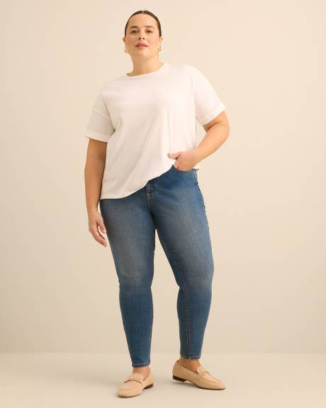 Medium wash Classic-Fit Mid-Rise Jean Legging - d/C JEANS