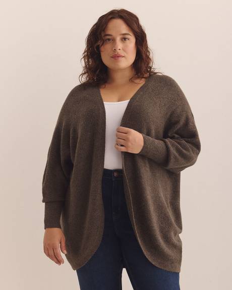Tunic-Length Cocoon Cardigan