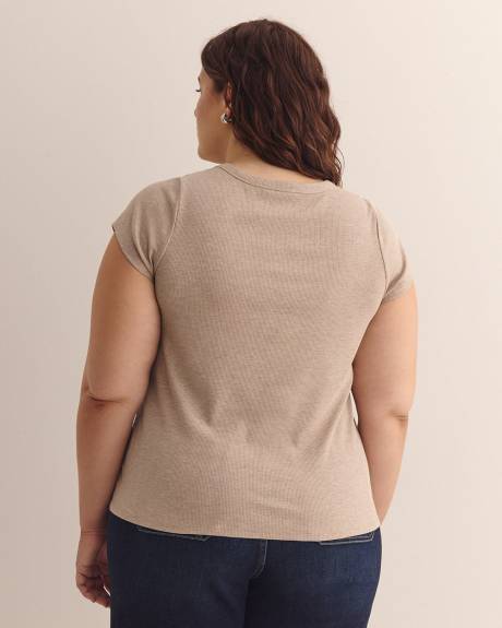 Crewneck Ribbed Baby Tee - PENN. Essentials