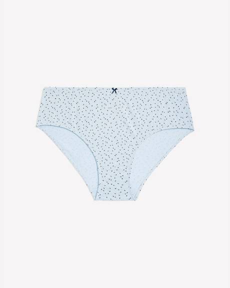 Culotte échancrée en coton à imprimé floral - ti Voglio