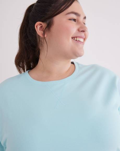 Crew Neck Tunic Sweatshirt - Active Zone