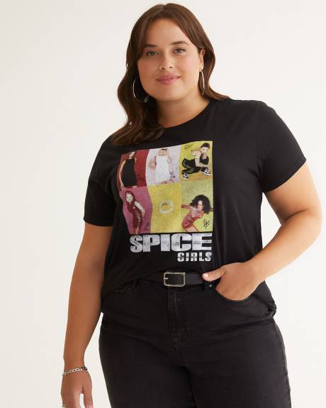 Crewneck Tee with Spice Girls Print - PENN. Essentials