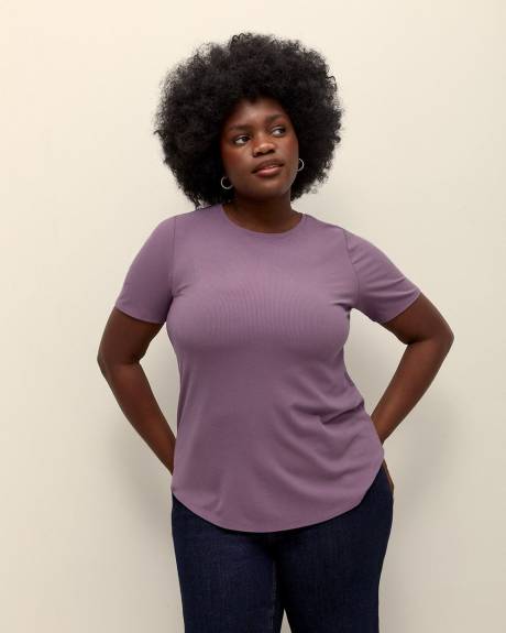 Responsible, Modern-Fit Ribbed T-Shirt - Addition Elle - PENN. Essentials