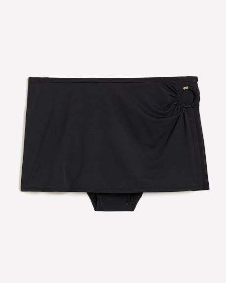Skirted Boy Short Bikini Bottom with Ring - Bleu by Rod Beattie