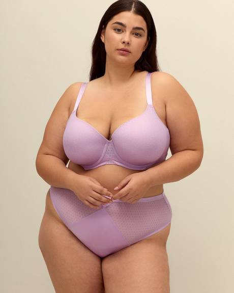High-Cut Lace and Microfibre Brief - Déesse Collection