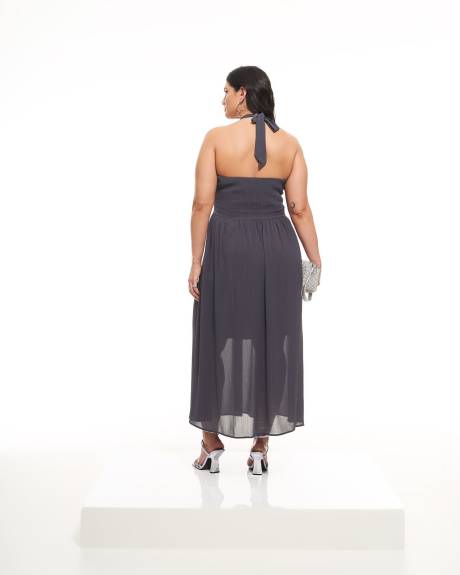 Robe longue à encolure en V licou - Addition Elle