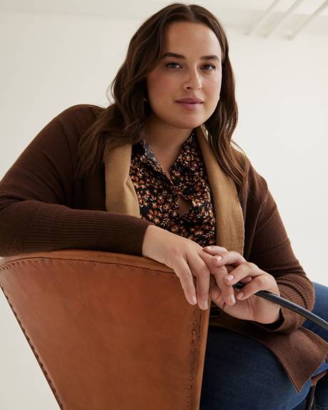 Long Double Knit Cardigan