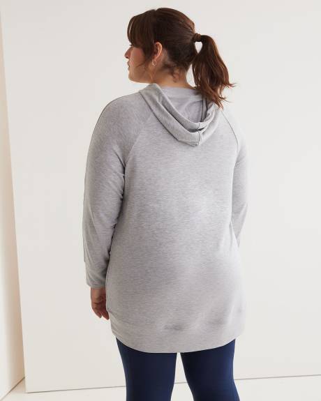Shark-Bite Hoodie with Mesh Insert - Active Zone
