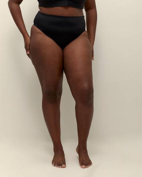 High-Rise Cheeky Swim Bikini Bottom