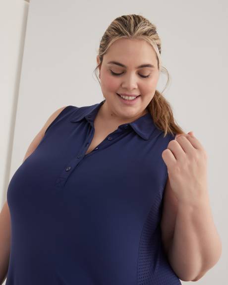 Robe polo mi-longue sans manches - Active Zone