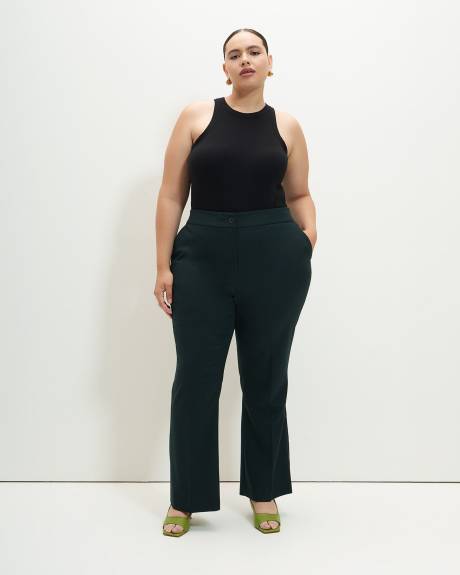 Green Flared-Leg Pant - Addition Elle