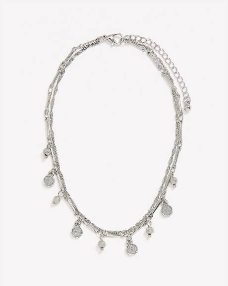 Two-Layer Anklet with Paper Glitter