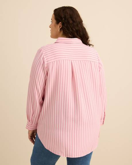 Striped Buttoned Down Tunic