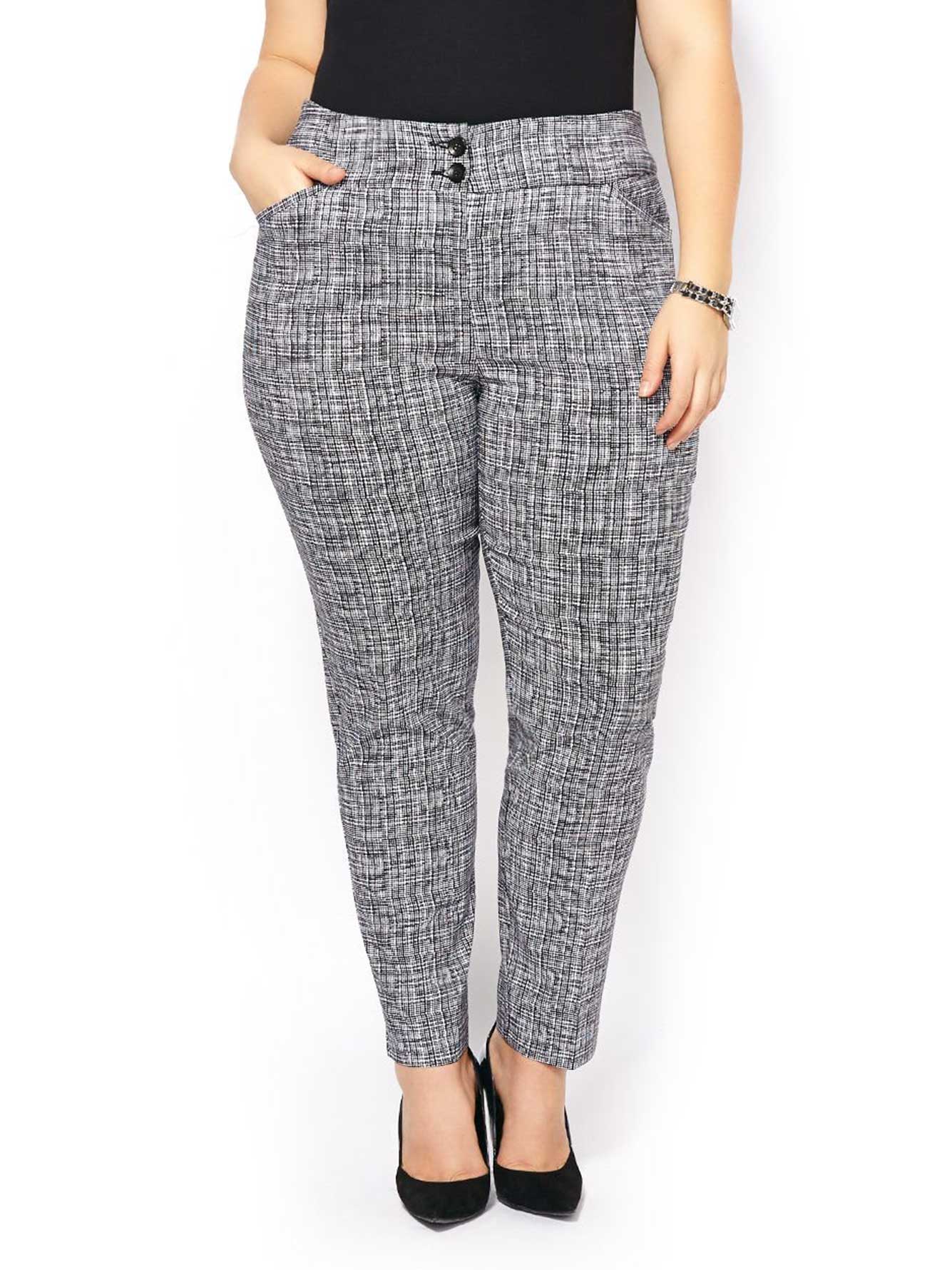 printed ankle length pants