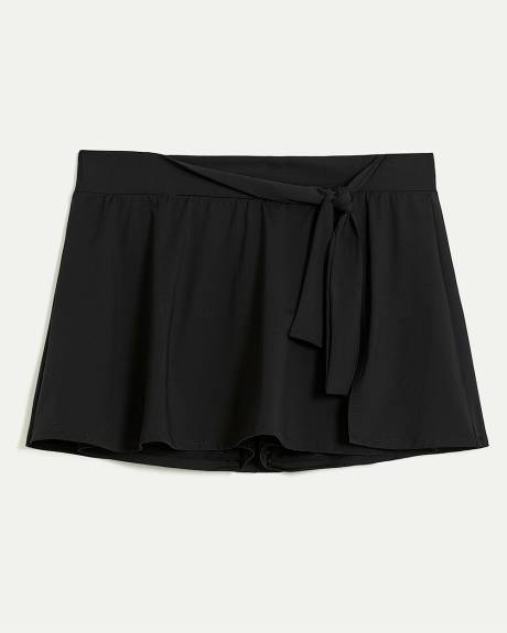 Jupe-maillot noire taille haute