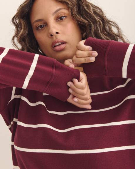 Pull en tricot molletonné à col rond