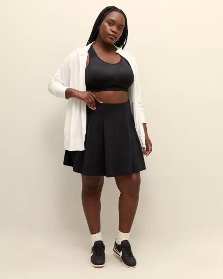 Textured Mock Neck Zipped Jacket - Active Zone