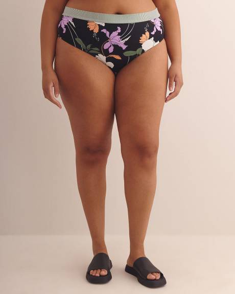 Floral High-Waisted Dreamy Marlee Swim Brief - Body Glove