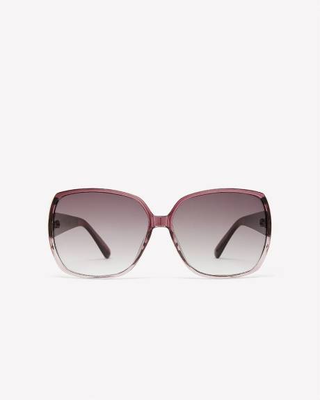 Wayfarer Sunglasses with Glitter on Temples