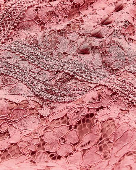 Sienna Tiered Lace Mini Dress - City Chic