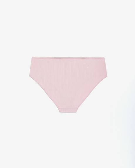 Culotte échancrée côtelée à deux tons - ti Voglio